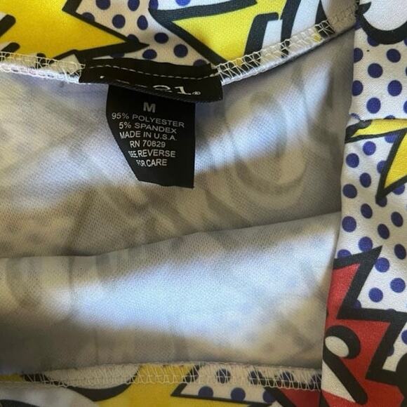 Y2k Comic Pop Art skater skirt - Picture 3 of 5